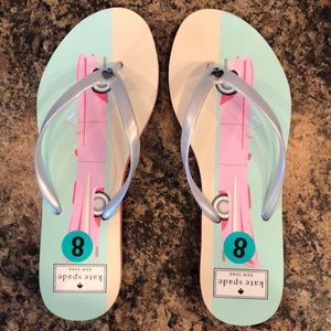 Kate Spade Flip Flops Size 7/8 Brand New